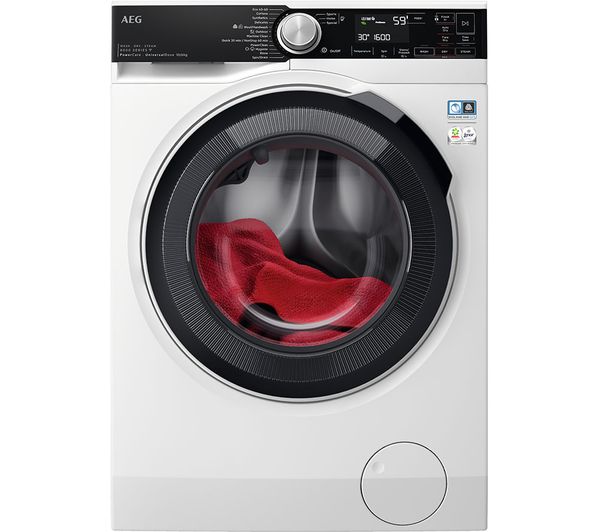 TieDex UK AEG 8000 Series LWR8516O5UD WiFi-enabled 10 kg Washer Dryer - White