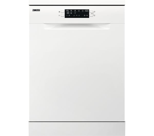 TieDex UK ZANUSSI AirDry ZDFN352W1 Full-size Dishwasher - White