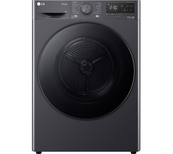 TieDex UK LG V7 DUAL Dry FDV709GN WiFi-enabled 9 kg Heat Pump Tumble Dryer - Slate Grey