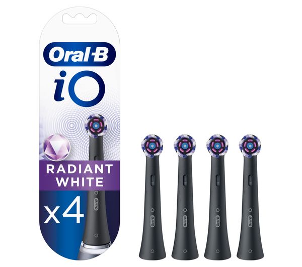 TieDex UK ORAL B iO Radiant White Replacement Toothbrush Head - Pack of 4