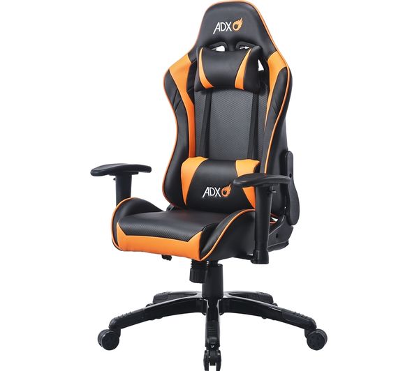 TieDex UK ADX Firebase Junior Race 24 Gaming Chair - Black & Orange