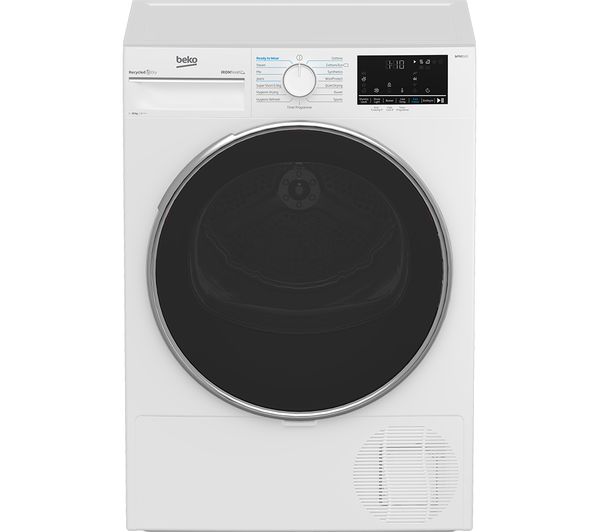 TieDex UK BEKO Pro Ironfinish B5T41024IW 10 kg Heat Pump Tumble Dryer - White