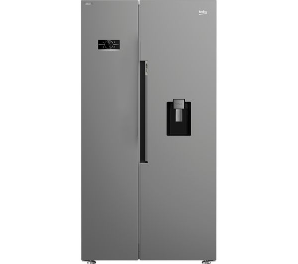 TieDex UK BEKO Pro ASD2542VX American-Style Fridge Freezer - Stainless Steel