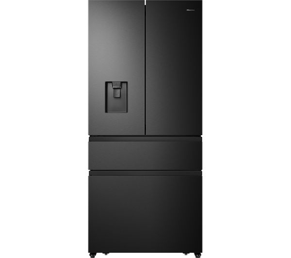 TieDex UK HISENSE PureFlat RF540N4WFE Fridge Freezer - Black Stainless Steel