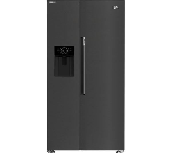 TieDex UK BEKO Pro HarvestFresh ASN652VPZ Fridge Freezer - Black Steel