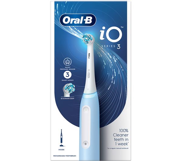 TieDex UK ORAL B iO 3 Electric Toothbrush - Ice Blue