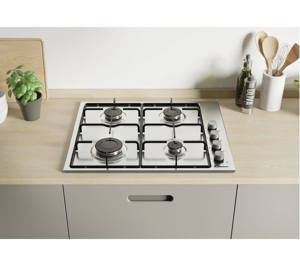 TieDex UK CANDY CHW6LX 60 cm Gas Hob - Silver