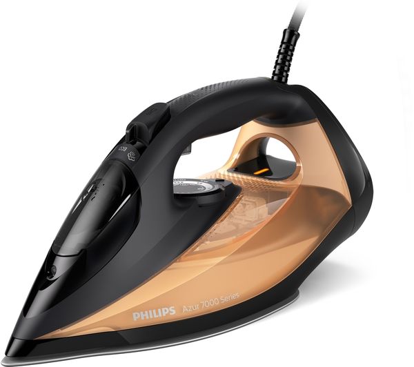 TieDex UK PHILIPS 7000 Series HV SteamGlide Elite DST7040/80 Steam Iron - Black & Gold