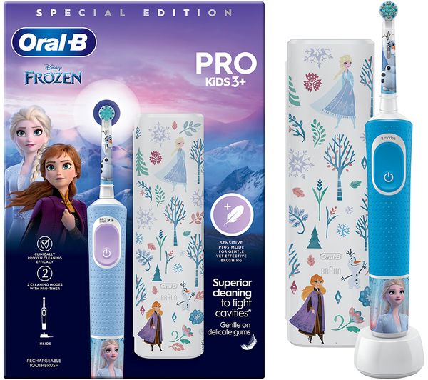 TieDex UK ORAL B VPRO Kids Electric Toothbrush Gift Set - Frozen