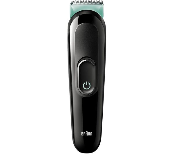 TieDex UK BRAUN Series 3 BRAMGK3411 Beard & Hair Trimmer - Black & Green