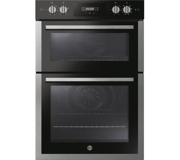 TieDex UK HOOVER HO9DC3UB308BI Electric Built-in Double Oven - Black & Stainless Steel