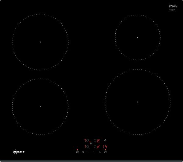 TieDex UK NEFF T36FBE1L0G 59 cm Electric Induction Hob - Black