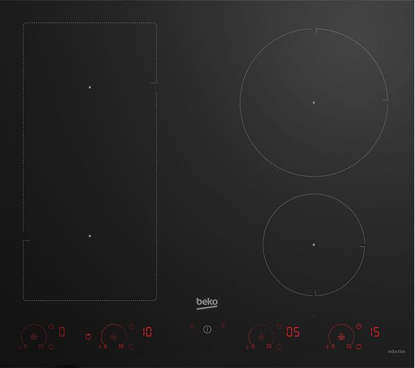 TieDex UK BEKO Pro HII64820UFT 58 cm Induction Hob - Black