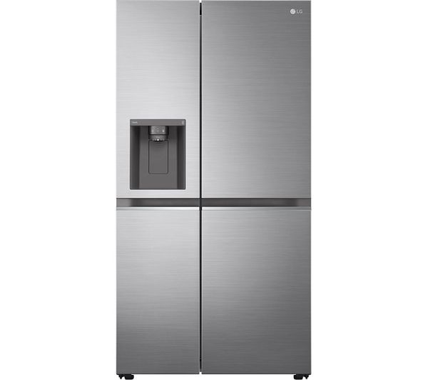 TieDex UK LG GSLD81PZRD NatureFRESH American-Style Smart Fridge Freezer - Shiny Steel