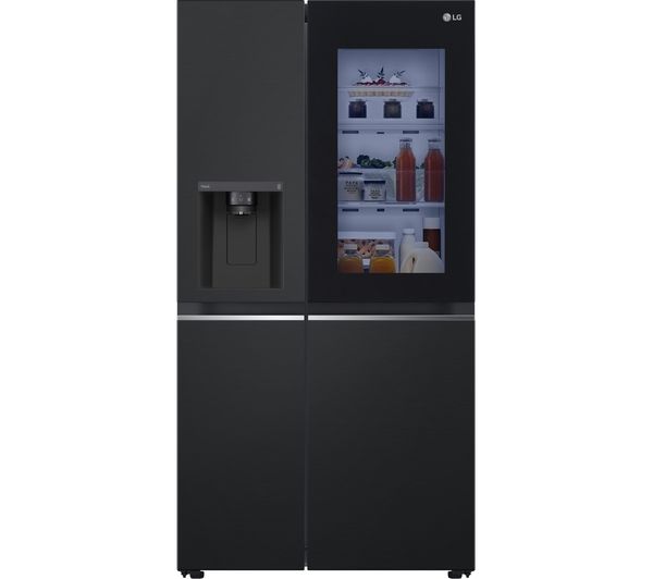 TieDex UK LG InstaView GSGV81EPLD American-Style Smart Fridge Freezer - Matte Black