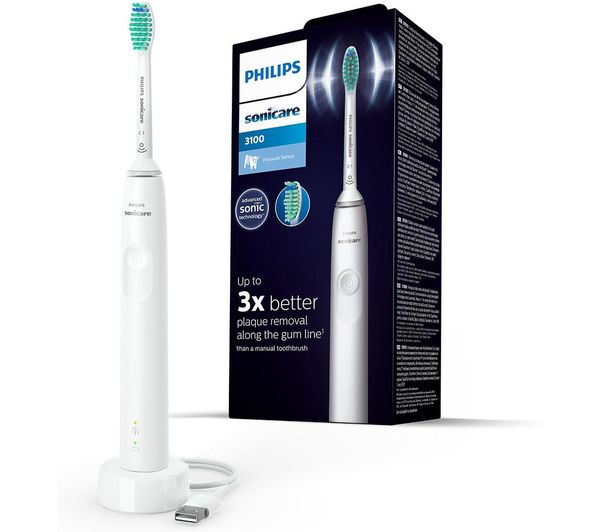 TieDex UK PHILIPS Sonicare 3100 HX3671/13 Electric Toothbrush - White