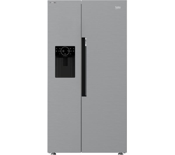 TieDex UK BEKO Pro ASP352VPX American-Style Fridge Freezer - Black Steel