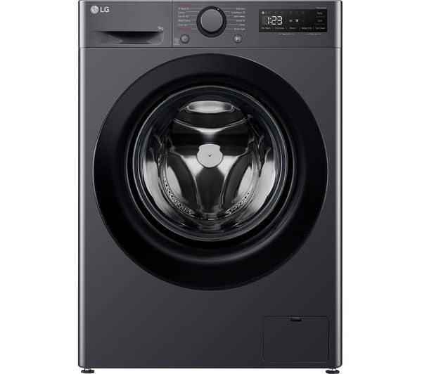 TieDex UK LG Counter-Depth MAX with AI F2C509GBTN1 9 kg 1200 Spin Washing Machine - Slate Grey