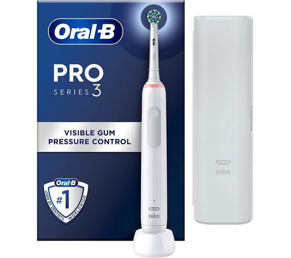 TieDex UK ORAL B Pro 3 3500 Electric Toothbrush - White