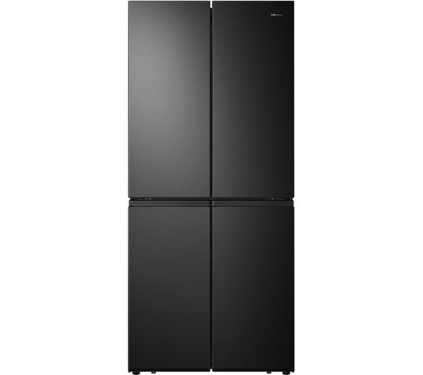 TieDex UK HISENSE PureFlat RQ563N4SF2 Fridge Freezer - Black Stainless Steel