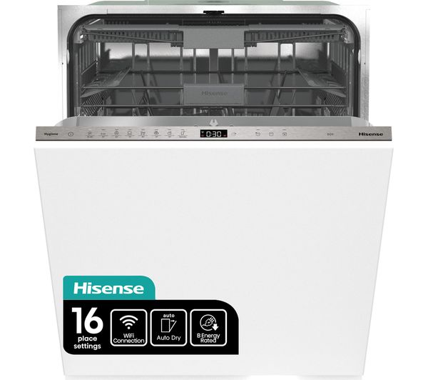 TieDex UK HISENSE HV673B60UK Full-size Fully Integrated WiFi-enabled Dishwasher