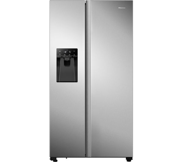 TieDex UK HISENSE PureFlat RS694N4TIE American-Style Fridge Freezer - Stainless Steel