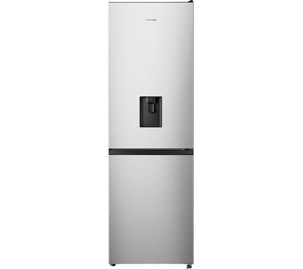 TieDex UK HISENSE RB390N4WCE 60/40 Fridge Freezer - Stainless Steel