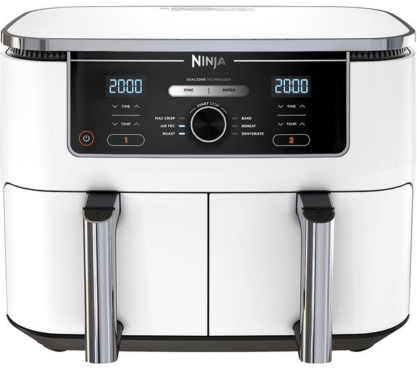 TieDex UK NINJA Foodi MAX Dual Zone AF400UKWH Air Fryer - White