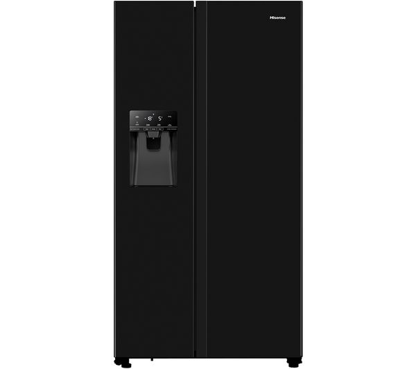 TieDex UK HISENSE PureFlat RS694N4TBE American-Style Fridge Freezer - Black