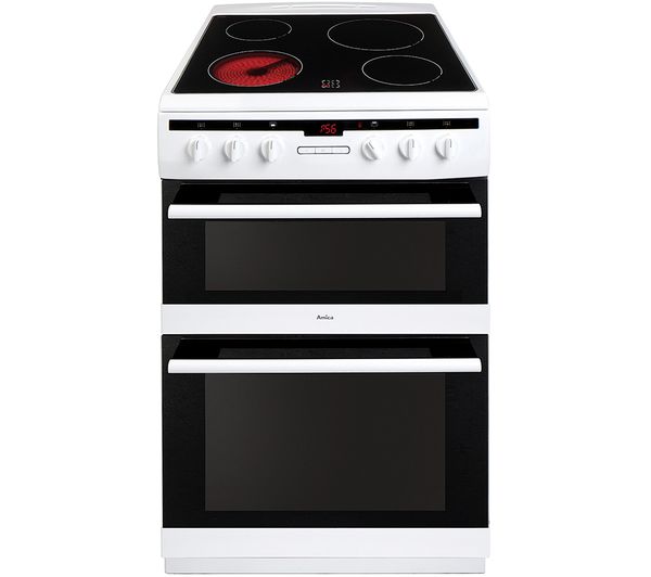 TieDex UK AMICA AFC6550WH 60 cm Electric Ceramic Cooker - White