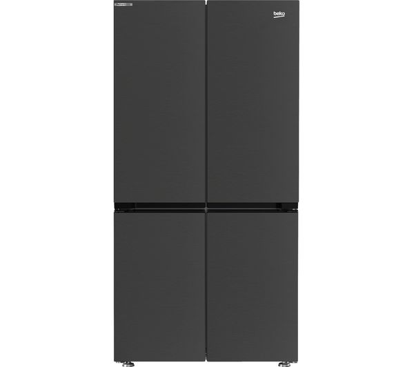 TieDex UK BEKO Pro HarvestFresh GN446224VPZ Fridge Freezer - Black Steel