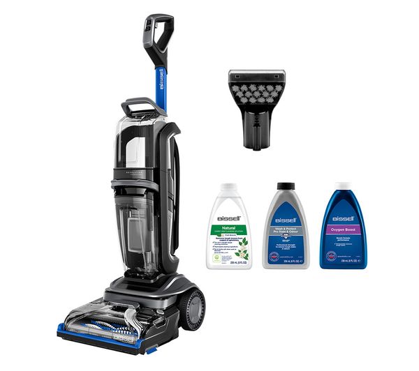 TieDex UK BISSELL Revolution HydroSteam 3670E Upright Carpet Cleaner - Black, Titanium & Colbalt Blue