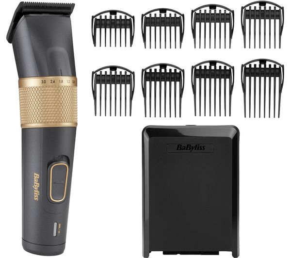 TieDex UK BABYLISS E987U Graphite Precision 8-in-1 Multi-Trimmer - Gold & Black