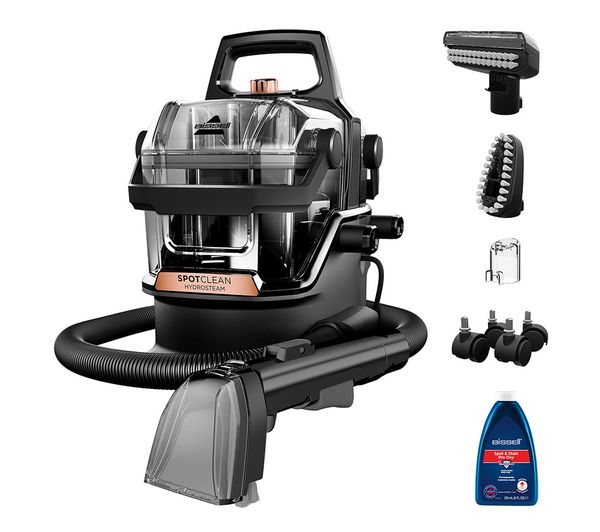 TieDex UK BISSELL SpotClean HydroSteam 3689E Carpet Cleaner - Black & Copper Harbor