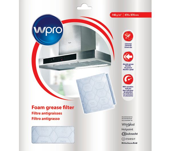 TieDex UK WPRO Universal Cooker Hood Fan Filter