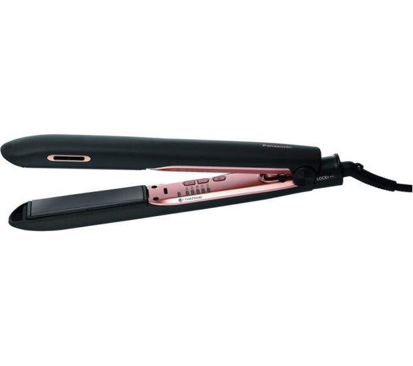 TieDex UK PANASONIC Nanoe EH-HS99-K895 Hair Straightener - Black & Rose Gold