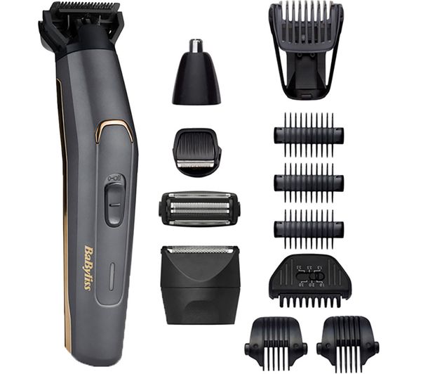 TieDex UK BABYLISS MT987U Graphite Precision 12-in-1 Multi-Trimmer - Graphite & Gold