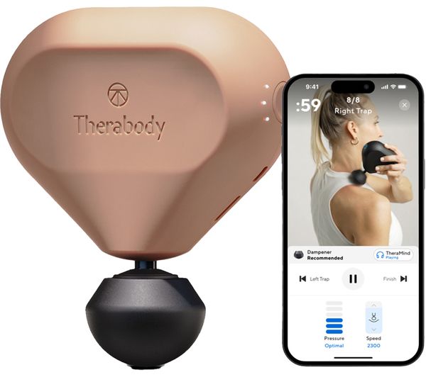 TieDex UK THERABODY Theragun Mini 2.0 Handheld Smart Body Massager - Desert Rose