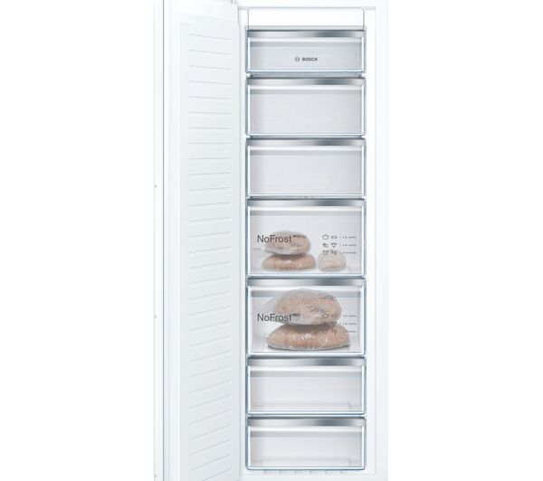 TieDex UK BOSCH Series 4 GIN81VEE0G Integrated Tall Freezer - Fixed Hinge