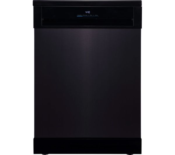 TieDex UK KENWOOD KDW16T23 Full-size Dishwasher - Black Inox