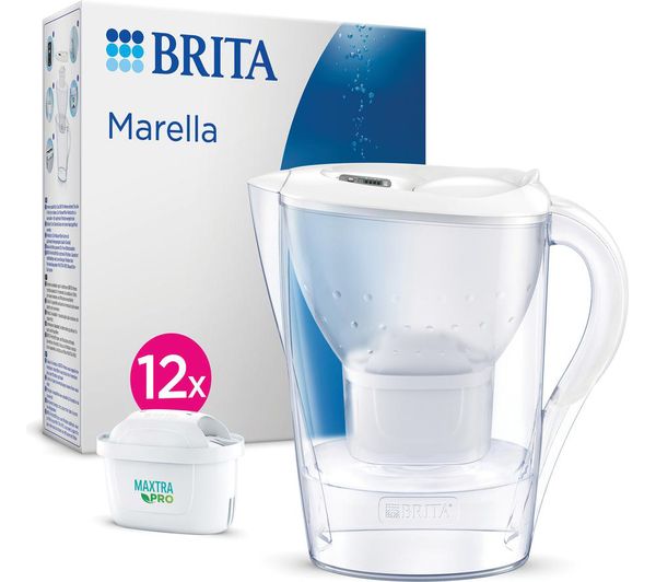 TieDex UK BRITA Marella Water Filter Jug - White