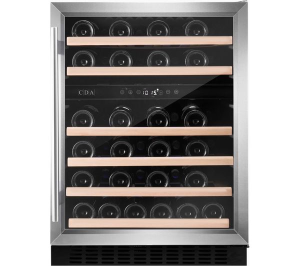 TieDex UK CDA CFWC604SS Wine Cooler - Stainless Steel