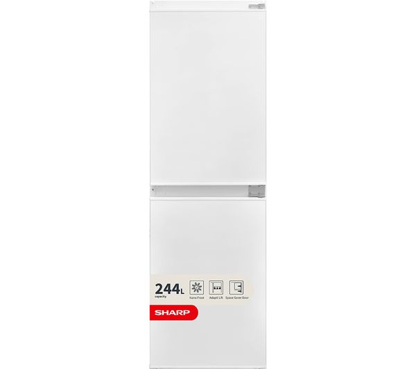 TieDex UK SHARP SJ-BE240M1XS-EN Integrated 50/50 Fridge Freezer - Sliding Hinge