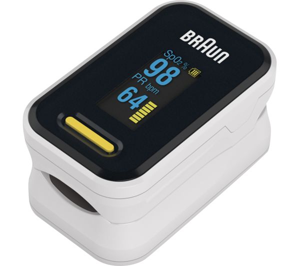 TieDex UK BRAUN BXYK81CEU Pulse Oximeter - Black & White