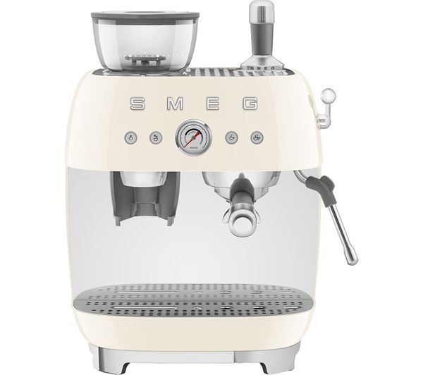 TieDex UK SMEG EGF03CRUK Bean to Cup Coffee Machine - Cream