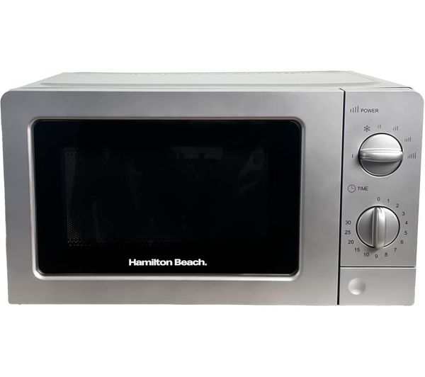 TieDex UK HAMILTON BEACH HB70T20S Compact Solo Microwave - Silver