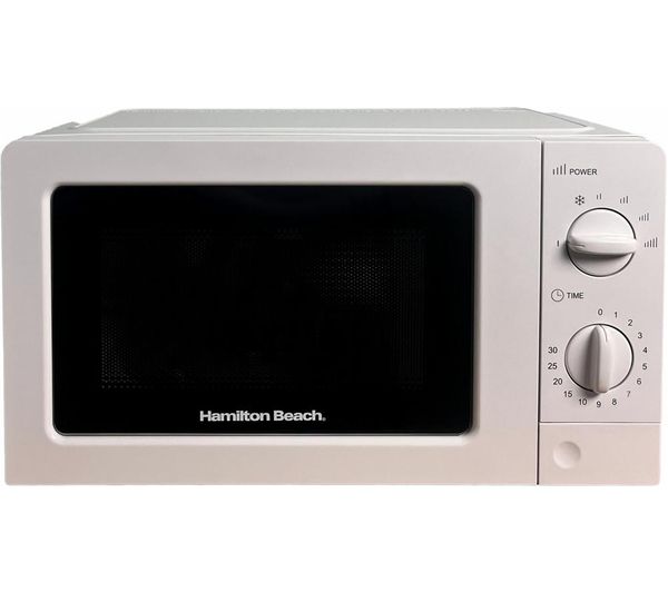 TieDex UK HAMILTON BEACH HB70T20W Compact Solo Microwave - White