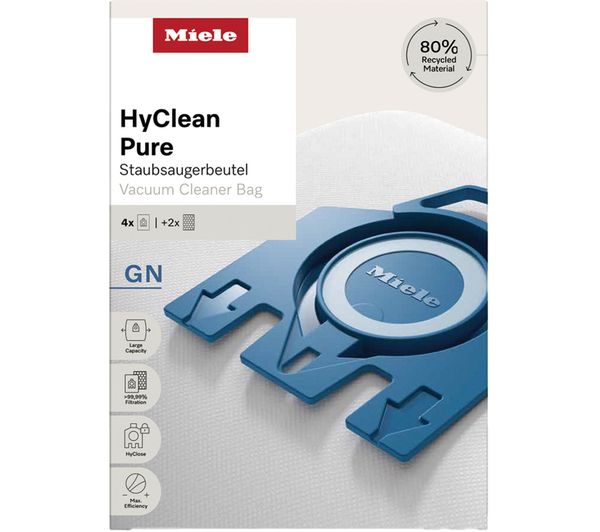 TieDex UK MIELE HyClean Pure GN Vacuum Cleaner Bags - Pack of 4