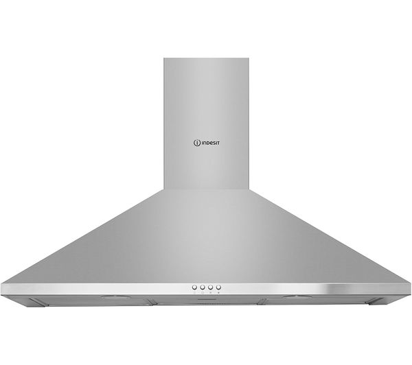 TieDex UK INDESIT IHPC 9.5 LM X Chimney Cooker Hood - Stainless Steel