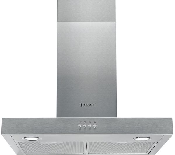 TieDex UK INDESIT IHBS 6.5 LM X Chimney Cooker Hood - Stainless Steel